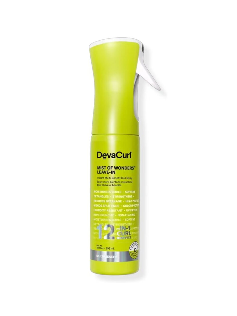 DevaCurl Mist of Wonders Leave-In Instant Multi-Benefit Curl Spray 10oz / NEW